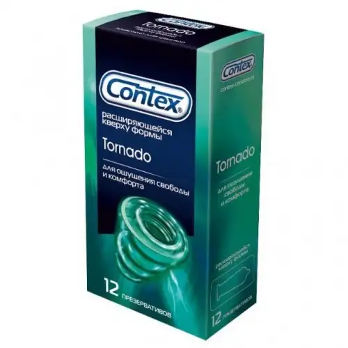 Изображение Contex, Россия Презервативы Contex №12 Tornado расширяющейся кверху формы