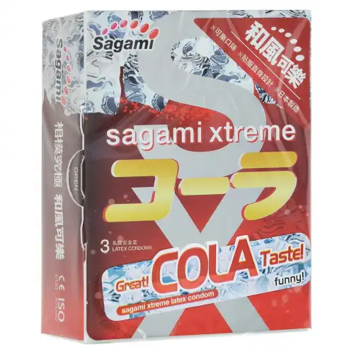 Фото Sagami, Япония Презервативы Sagami №3 Xtreme Cola ультратонкие