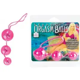 Три розовых вагинальных шарика Orgasm balls