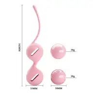 Фото Pretty Love, Китай Вагинальные шарики со смещённым центром тяжести Pretty Love Kegel Tighten Up I розовые