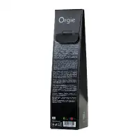 Изображение Orgie, Португалия Комплект для сладких игр Orgie Lips Massage со вкусом яблока (сладкое массажное масло и перо), 100 мл