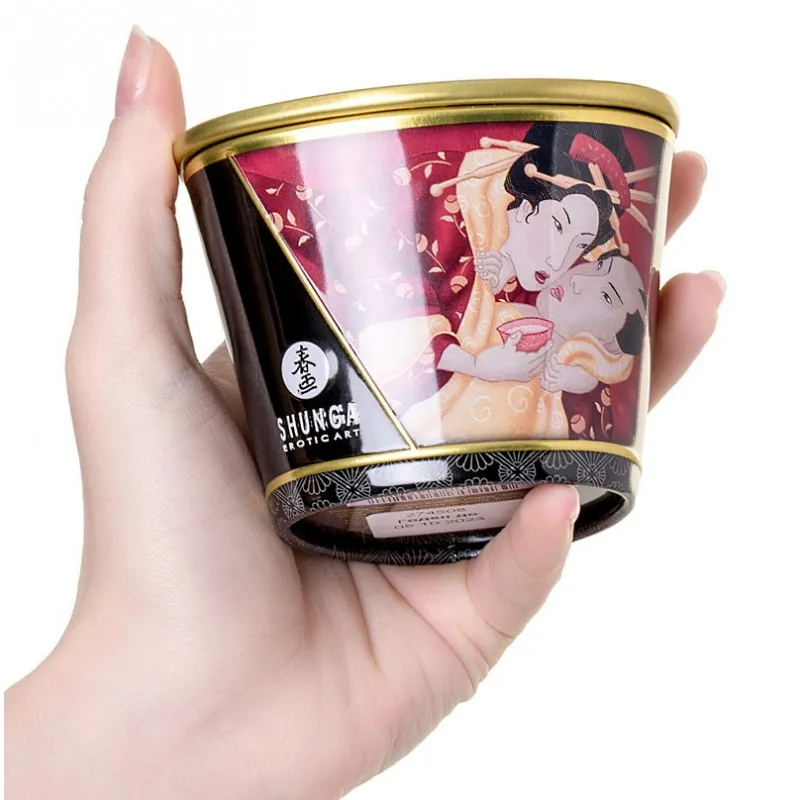 Фото Shunga, Канада Массажное аромамасло Shunga Romance Sparkling Strawberry Wine c ароматом клубники и шампанского 170 мл