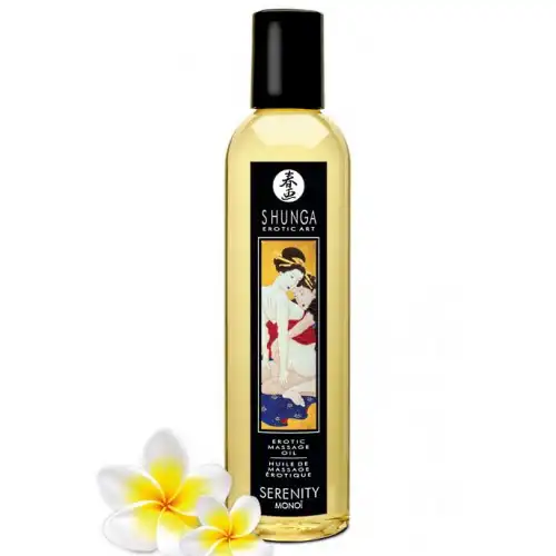 Фото Shunga, Канада Возбуждающее массажное масло Shunga Serenity с ароматом монои 250 мл