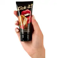 Изображение Orion, Германия Гель съедобный Lick it Клубника с шампанским 100 мл