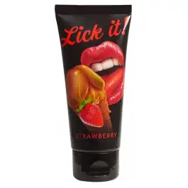 Гель съедобный Lick It клубника 100 мл