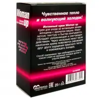 Изображение Биоритм, Россия Крем Woman Up для женщин возбуждающий с эффектом ледяного огня 25 г