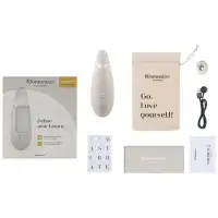 Womanizer, Германия Бесконтактный стимулятор клитора Womanizer Premium 2 Gray — купить в Минске Изображение Womanizer, Германия Бесконтактный стимулятор клитора Womanizer Premium 2 Gray