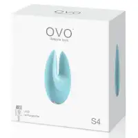 Фото Ovo, Германия Вибратор клиторальный Ovo S4 голубой