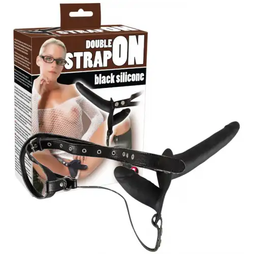 Фото Orion, Германия Двойной страпон черного цвета Double Strap On
