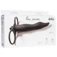 Фото Lola Toys, Россия Вибронасадка для двойного проникновения Pure Passion Flirtini черная