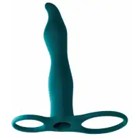 Фото Lola Toys, Россия Вибронасадка для двойного проникновения Pure Passion Flirtini зеленая