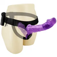 Изображение Baile, Китай Двойной страпон с вибрацией Ultra Passionate Harness Violet 18 см и 11 см