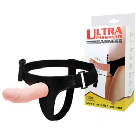 Фаллопротез на ремне с выносным пультом управления Ultra Harness