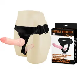 Страпон на штырьке с вагинальной втулкой