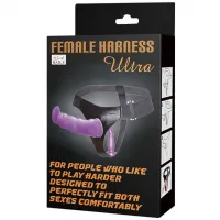 Фото Baile, Китай Страпон на штырьке с вагинальной втулкой фиолетовый 18 см и 13 см