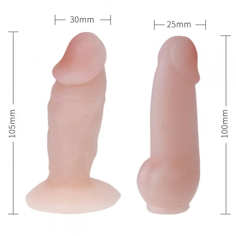 Фото Baile, Китай Страпон женский Ultra Passionate Harness с двумя насадками 10 см и 11 см