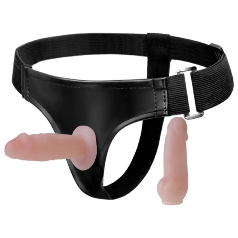 Фото Baile, Китай Страпон женский Ultra Passionate Harness с двумя насадками 10 см и 11 см