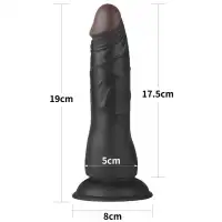 Изображение Lovetoy, Китай Страпон черный Easy Strapon Set 19 см