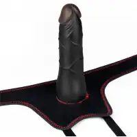Изображение Lovetoy, Китай Страпон черный Easy Strapon Set 19 см