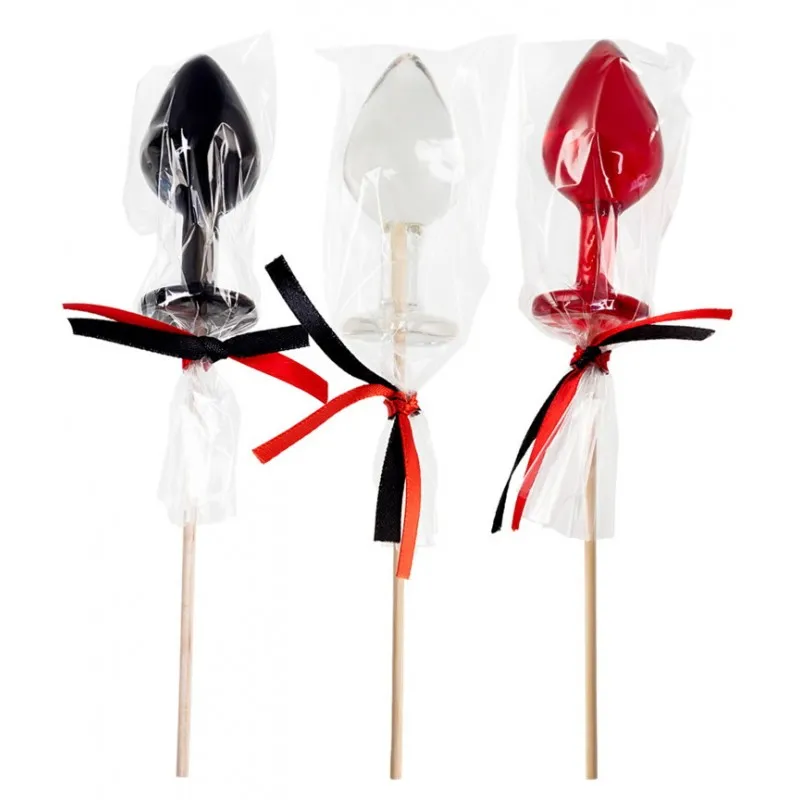 Фото  Карамельный леденец Анальная Пробка со вкусом бейлиз 30 гр