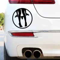 Изображение  Виниловая наклейка на авто черная