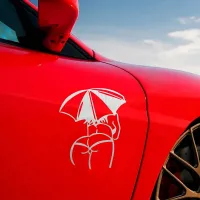 Фото  Виниловая наклейка на авто Девушка