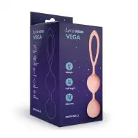 Изображение LE FRIVOLE Вагинальные шарики Vega со смещенным центром тяжести персикового цвета 2,8 см