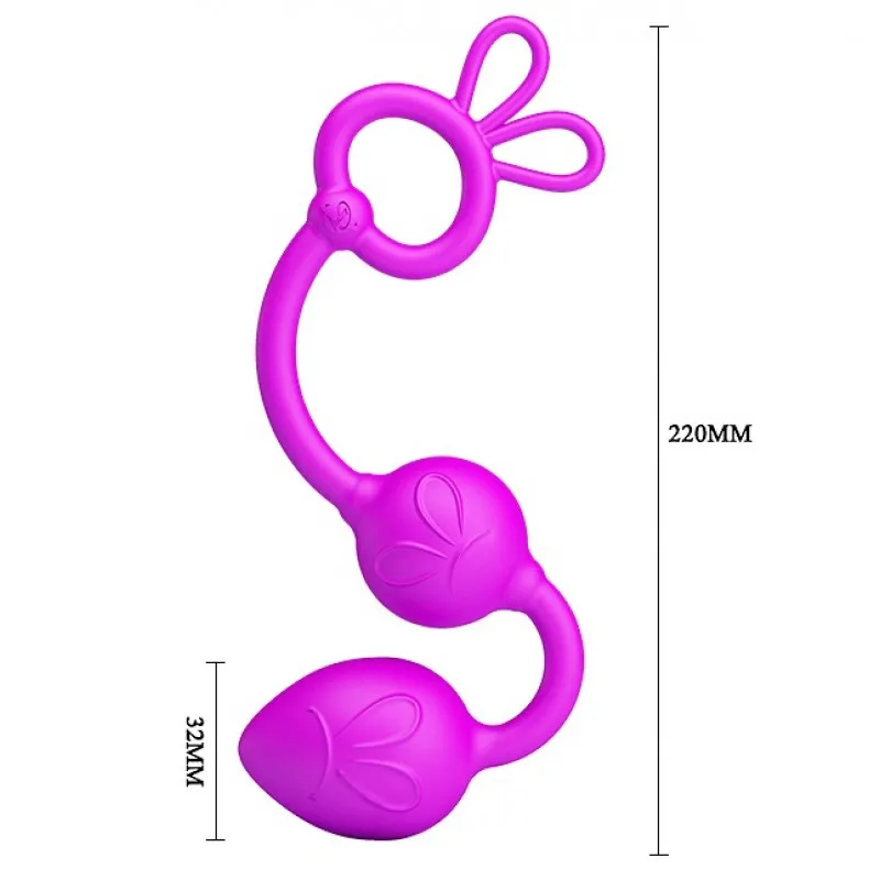 Фото Pretty Love, Китай Анально-вагинальные бусы с двумя звеньями Pretty Love Balls