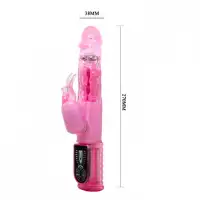 Изображение Baile, Китай Стимулятор Hi-tech с вращением Lovely Friend, розовый (без вибрации)