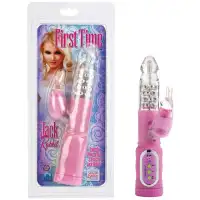 Изображение California Exotic Novelties, США Розовый вибромассажер First Time Jack Rabbit