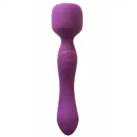 Фото Lola Toys, Россия Двусторонний вибромассажер с подогревом Heating Wand Purple