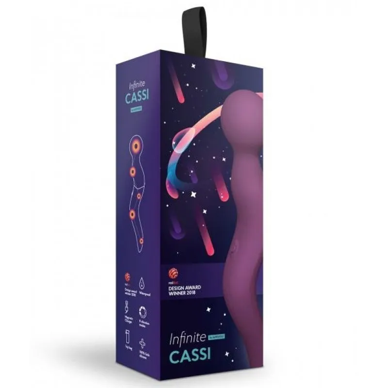 Изображение LE FRIVOLE Мощный вибромассажер Cassi сливового цвета