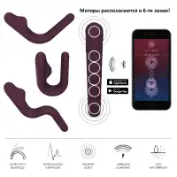Изображение  Смарт-вибратор с гибким корпусом MysteryVibe Crescendo, бирюзовый