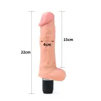 Фото Lovetoy, Китай Фаллос с мошонкой Real Feel Flexi 22 см