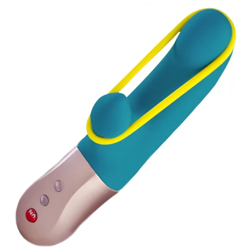 Фото Fun Factory, Германия Мини-вибратор с клиторальной стимуляцией Fun Factory Amorino голубой