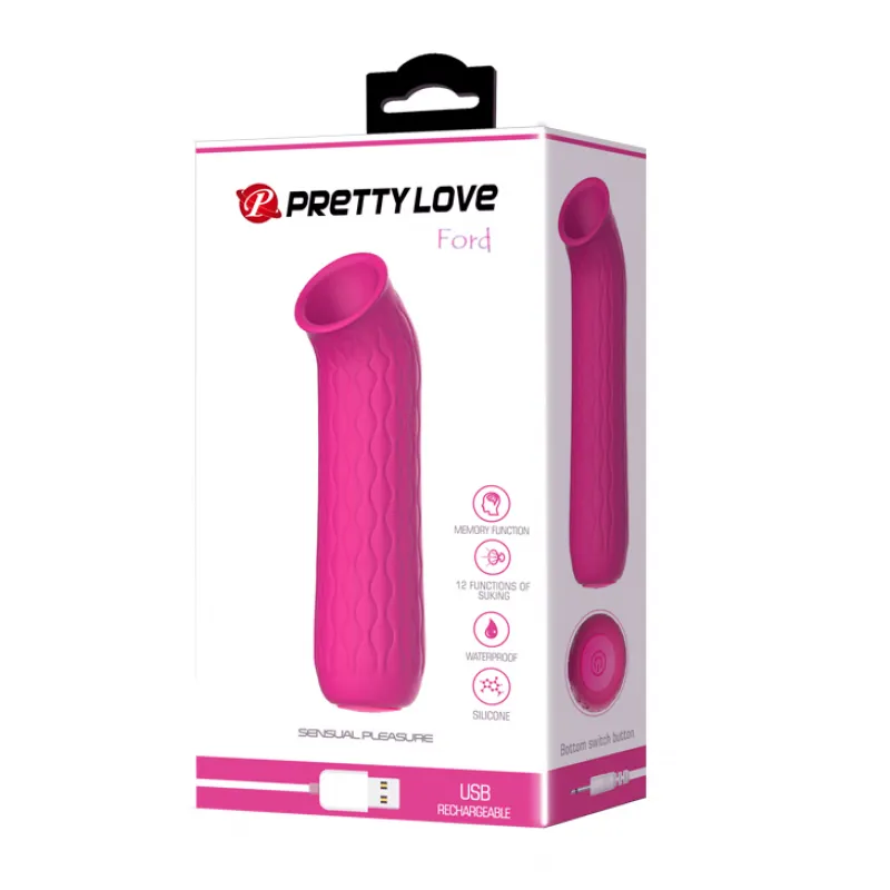 Фото Pretty Love, Китай Универсальный вакуумный стимулятор Pretty Love Ford розовый