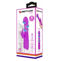 Фото Pretty Love, Китай Вибратор-ротатор с клиторальным стимулятором Pretty Love Molly пурпурный