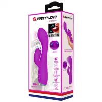 Фото Pretty Love, Китай Вибратор с клиторальным стимулятором-язычком Pretty Love Gloria пурпурный