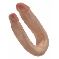 Фото PipeDream, США Двойной фаллос King Cock U-Shaped Small Double Trouble Tan