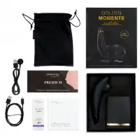 Фото Womanizer, Германия Набор стимуляторов для пар Golden Moments Womanizer Premium + We-Vibe Chorus, золотистый
