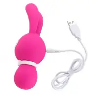 Изображение  Перезаряжаемый вибростимулятор-зайчик Aphrodisia Dorcel