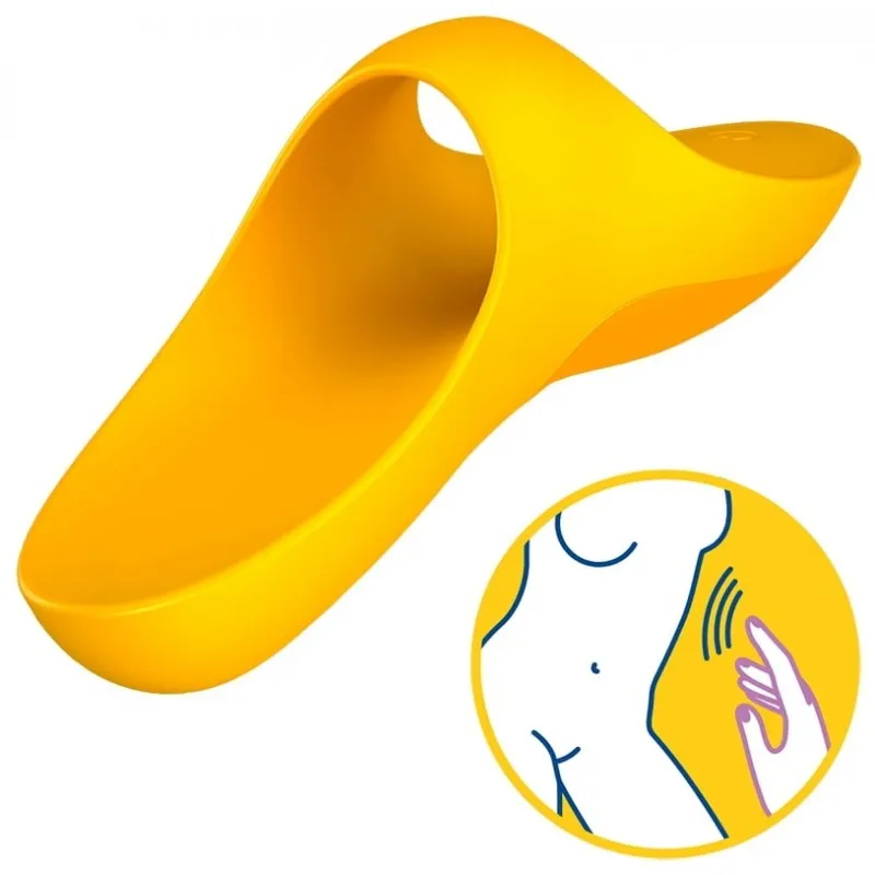 Изображение Satisfyer, Германия Клиторальный вибромассажер на палец Satisfyer Teaser желтый