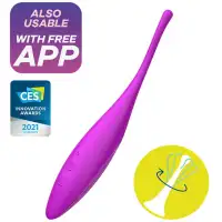 Фото Satisfyer, Германия Точечный смарт-стимулятор с вибрацией Satisfyer Twirling Joy фиолетовый