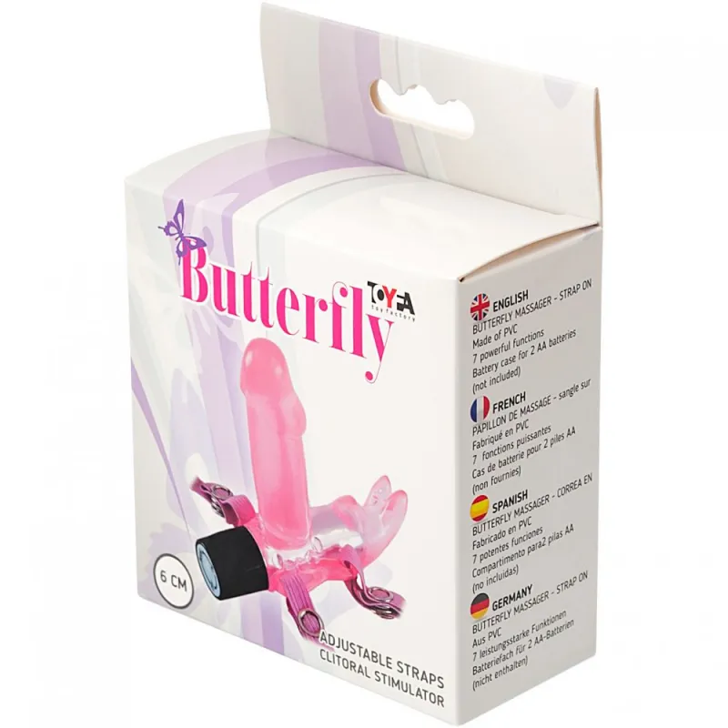 Изображение  Розовый клиторальный стимулятор в форме Зайца