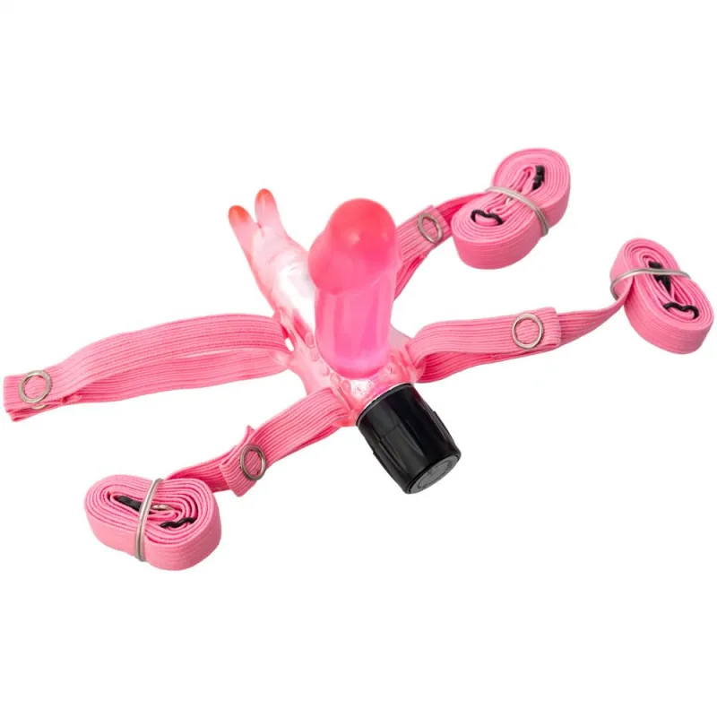 Изображение  Розовый клиторальный стимулятор в форме Зайца