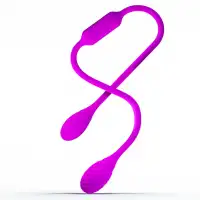 Фото Pretty Love, Китай Двойной вибростимулятор Pretty Love Lovers Whip с рельефом