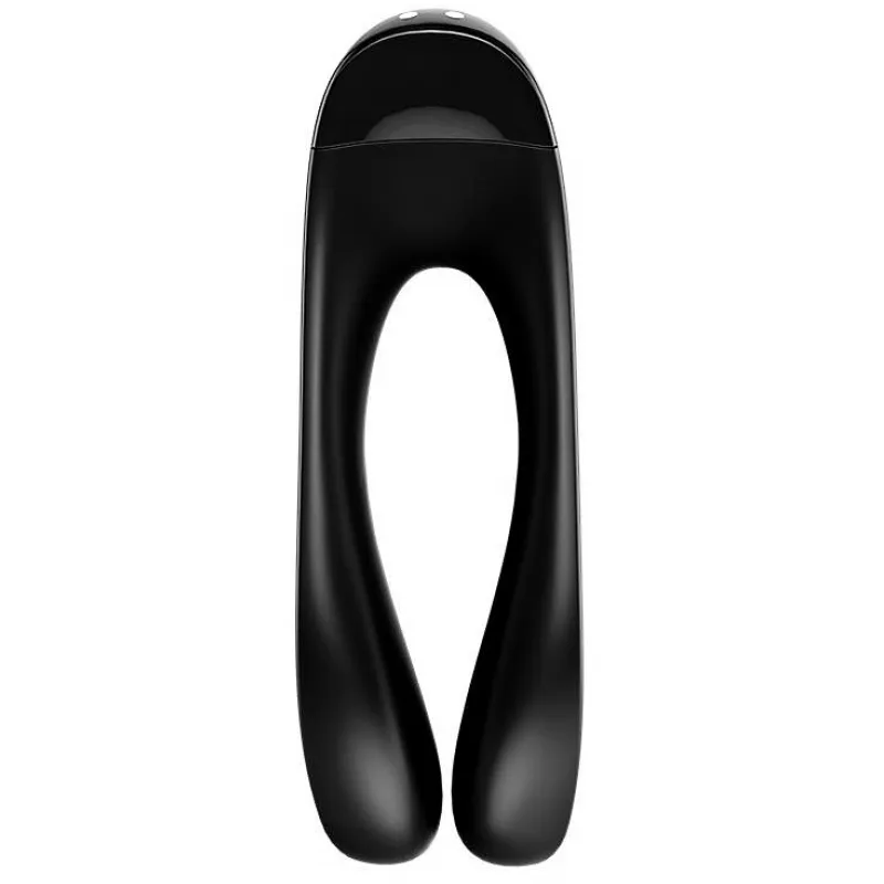 Фото Satisfyer, Германия Универсальный перезаряжаемый вибростимулятор Satisfyer Candy Cane черный