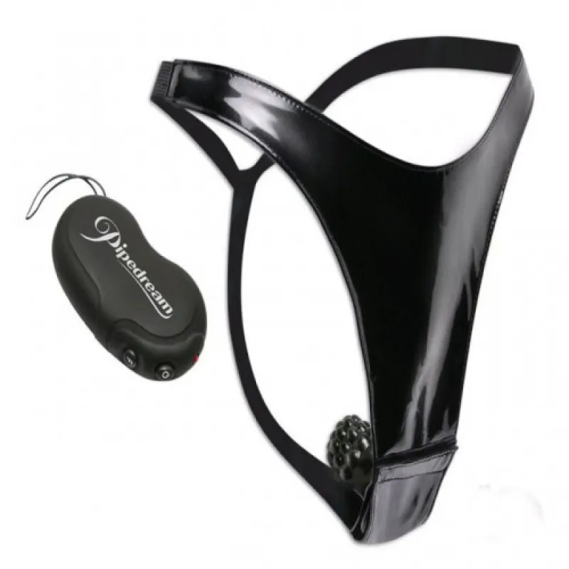 Изображение PipeDream, США Вибротрусики с дистанционным управлением 10 функций вибрации Control Fantasy Panty Black