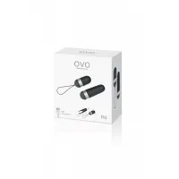 Изображение Ovo, Германия Черное виброяйцо на дистанционном управлении Ovo R4