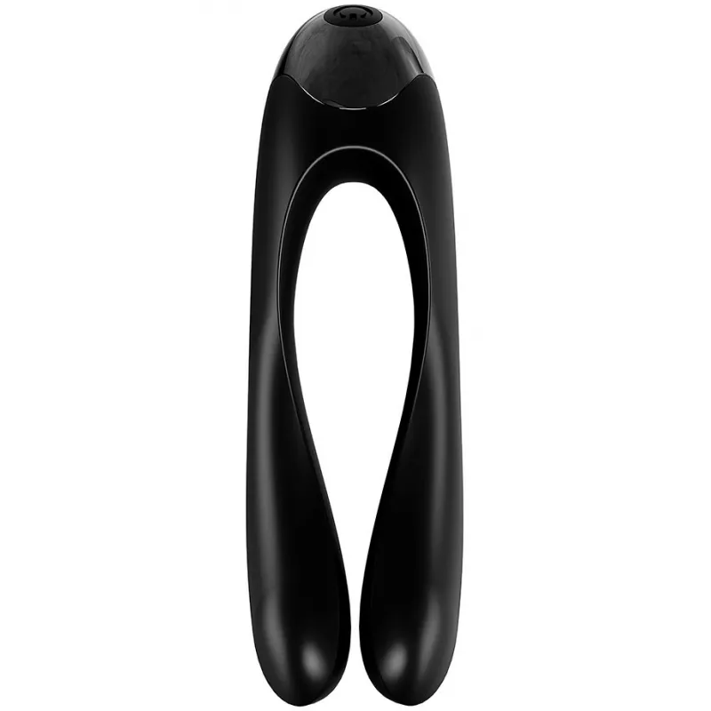 Фото Satisfyer, Германия Универсальный перезаряжаемый вибростимулятор Satisfyer Candy Cane черный